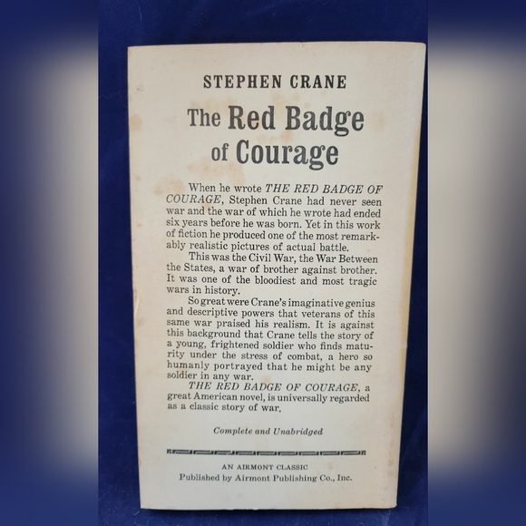 Vintage 1962 Paperback Red Badge of Courage By Stephen Crane Good Condition - Picture 2 of 3